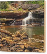 Glade Creek Grist Mill - Layland West Virginia Wood Print