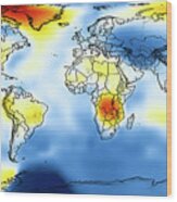 Global Temperature Anomalies 1926-1930 Wood Print