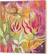 Gloriosa Lilies Wood Print