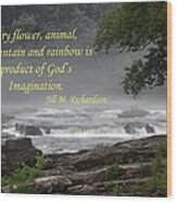 God's Imagination Wood Print