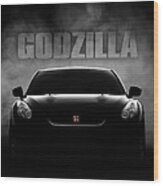 Godzilla Wood Print