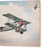 Golden Age Of Aviation - Replica Fokker D Vll - World War I Wood Print