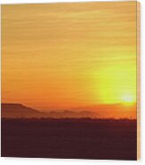Golden Sunset At The Horn Of Africa Wood Print
