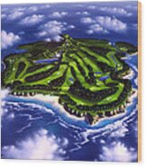 Golfer's Paradise Wood Print