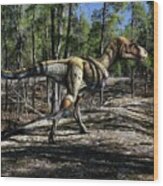 Gorgosaurus Libratus Dinosaur Wood Print