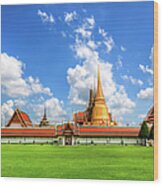 Grand Palace In Bangkok And Wat Phra Wood Print