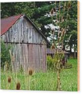 Gray Barn Wood Print