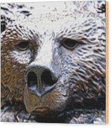 Grizzly 3 Wood Print