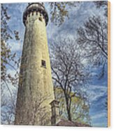 Grosse Point Lighthouse Color Wood Print