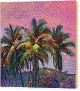 S Grove Of Coconut Trees - Square Wood Print