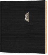 Half Moon Wood Print