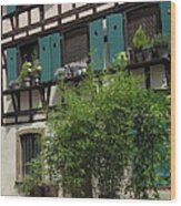 Half-timbered House In Strasbourg Wood Print