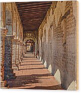 Hallway 1 At San Juan Capistrano Wood Print