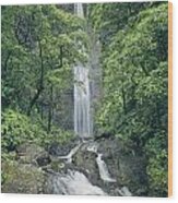 100105-hanakapiai Falls, Kauai Wood Print