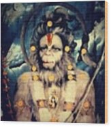 #hanuman #hinduism #god #powerful #world Wood Print