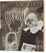 Happy Thanksgivukkah -6 Wood Print