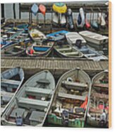Harbor Dockside Wood Print