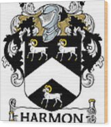 Harmon Coat Of Arms Carlow Ireland Wood Print