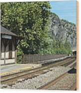 Harpers Ferry Train Depot Wva Wood Print