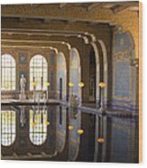 Hearst Castle Roman Pool Reflection Wood Print