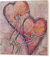 Heart Strings Wood Print