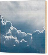 Heavy Thunderclouds On The Sky Wood Print