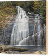 Helton Creek Falls Wood Print