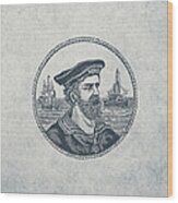 Hero Sea Captain - Nautical Design Wood Print