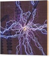 High Voltage Electrical Discharge Wood Print