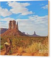 Historic Monument Valley Wood Print