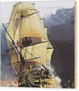 Hms Victory Wood Print