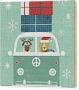 Holiday On Wheels Xii Wood Print