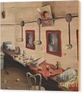 Hollywood Cowgirls Dressing Room - Rex Theater Wood Print