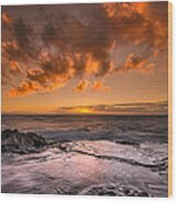 Honolulu Sunset At Koolina Resort Wood Print