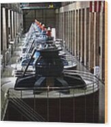 Hoover Dam Generator Room Wood Print