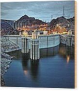 Hoover Dam Wood Print