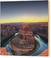 Horseshoe Bend Wood Print