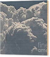 Hot And Hazy Clouds Wood Print