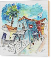 Houses In Moita In Portugal Wood Print