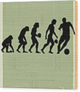 Human Evolution Wood Print