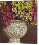 Hydrangea Bouquet Wood Print