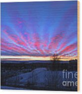 I Miss The Sunsets Of Alberta Wood Print
