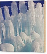Ice Abstract 1 Wood Print