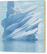 Iceberg Wood Print