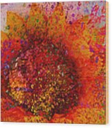 Impressionistic Colorful Flower Wood Print