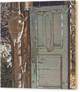 Improvised Outhouse Wood Print