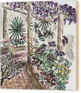 In The Greenhouse Wood Print