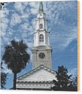 Independent Presbyterian Church In Savannah Wood Print