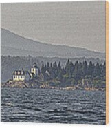 Indian Island Lighthouse - Rockport - Maine Wood Print