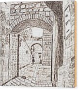 Inside The Old City - Jerusalem Wood Print